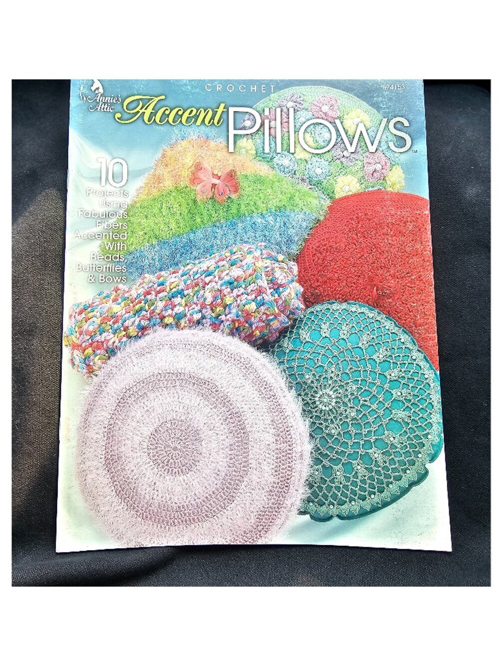 Vintage Annie's Attic Crochet Accent Pillows 874153